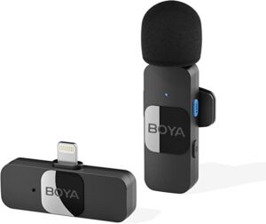 Boya BY-V1 - Wireless Lavalier Microphone for iPhone